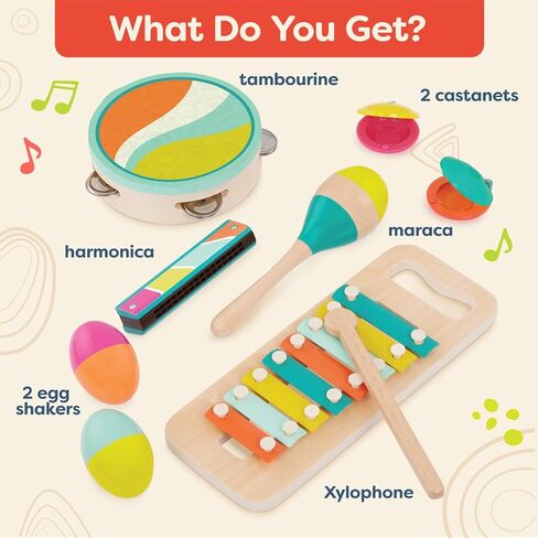 B. toys - B. Symphony Musical Toy Orchestra for Kids – 13 Musical Instruments for Classical Music for Babies and Toddlers – Interactive Kids Music Toys with Lights and 15 Songs in Saudi Arabia