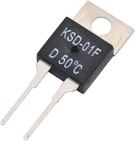 KSD-01F Thermal Switch Temperature Sensor, 1.5A NC/NO, 50°C Thermostat Switch, Electronic Protection Component for Household Appliances (85C Normally Closed D) in Saudi Arabia