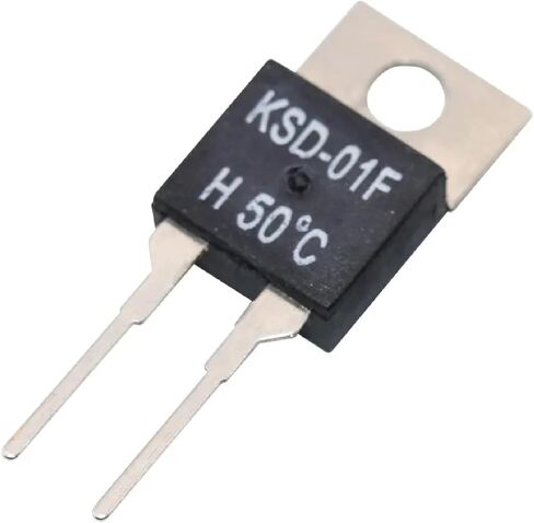 KSD-01F Thermal Switch Temperature Sensor, 1.5A NC/NO, 50°C Thermostat Switch, Electronic Protection Component for Household Appliances (85C Normally Closed D) in Saudi Arabia