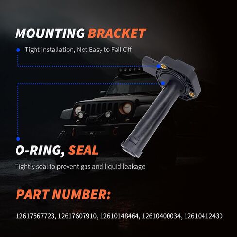 مستشعر مستوى الزيت HiSport 12617567723 - متوافق مع BMW 128I 135I 323I 325I 325XI 328I 328XI 330I 330XI 335IS 335XI525I 528I 528XI 530I 535I 545I 550I يستبدل 12617607910 12610148464 in Kuwait