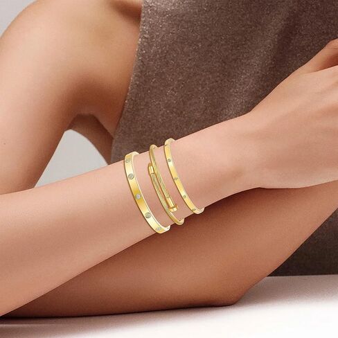 18 ألف ذهبية مطلية بتكديس الأزهار الزهرية للنساء- مجموعة حب الأظافر من الفولاذ المقاوم للصدأ ، هدية مجوهرات عصرية لعيد الحب ، عيد الأم ، يوم المرأة in Kuwait