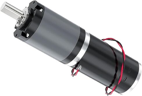 32GP-31ZY High Power DC Planetary Gear Motor, Black and Gray, Carbon Brush Design with Forward Reverse Control, Adjustable Speed Reducer (42RPM 24V Single Motor) in Saudi Arabia