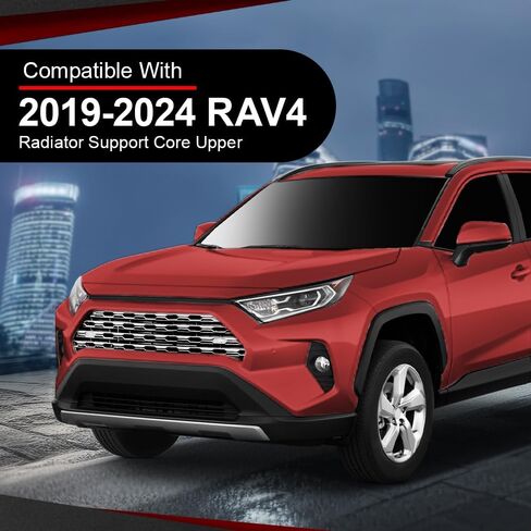مجموعة الغطاء العلوي لدعم الرادياتير الأمامي العلوي متوافقة مع Toyota Camry 2018-2020 5329506190، 53295-06190، 5329533130، 53295-33130، TO1224119 أسود in Kuwait