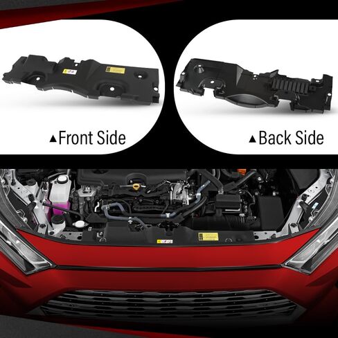 مجموعة الغطاء العلوي لدعم الرادياتير الأمامي العلوي متوافقة مع Toyota Camry 2018-2020 5329506190، 53295-06190، 5329533130، 53295-33130، TO1224119 أسود in Kuwait