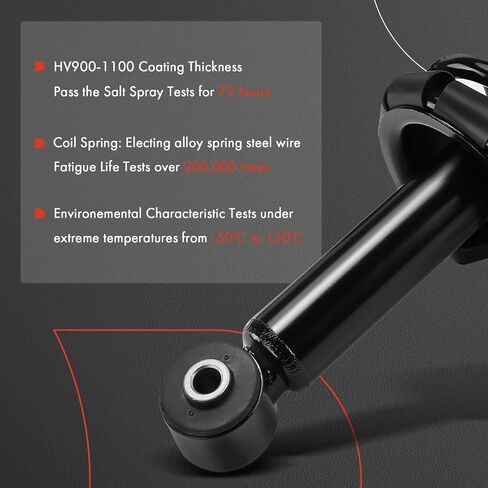 A-Premium Rear Complete Strut and Coil Spring Assembly Compatible with Mitsubishi Outlander Sport 2011-2020, RVR 2011-2020, 2-PC Set in Kuwait