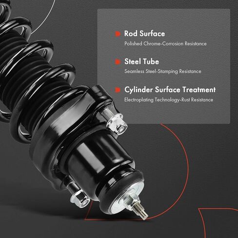 A-Premium Rear Complete Strut and Coil Spring Assembly Compatible with Mitsubishi Outlander Sport 2011-2020, RVR 2011-2020, 2-PC Set in Kuwait