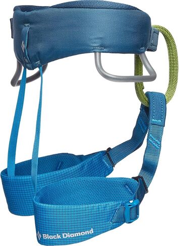 BLACK DIAMOND Momentum Climbing Harness, Kid's, Kingfisher in Saudi Arabia