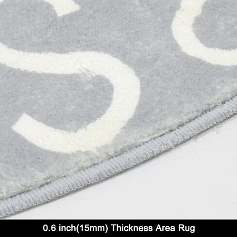 HEBE Kids Play Rug 4'x6' ABC Alphabet Numbers Shapes Educational Kid Area Rug Washable Baby Crawling Mat Non Slip Kid Play Mat Carpet for Girl Boy Bedroom Playroom in Kuwait