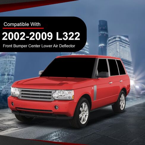 شيدا المصد الأمامي المركزي السفلي منحرف الهواء المفسد متوافق مع رينج روفر L322 2002-2009 أسود in Saudi Arabia