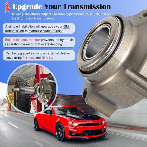 مناسب لمجموعة محامل الإصدار الهيدروليكي من Chevy Clutch 91605135 مع خرطوم مبطن بالتفلون، متوافق مع ناقل الحركة اليدوي 3 و4 سرعات لسيارة شيفروليه وBOP وGMC in Saudi Arabia