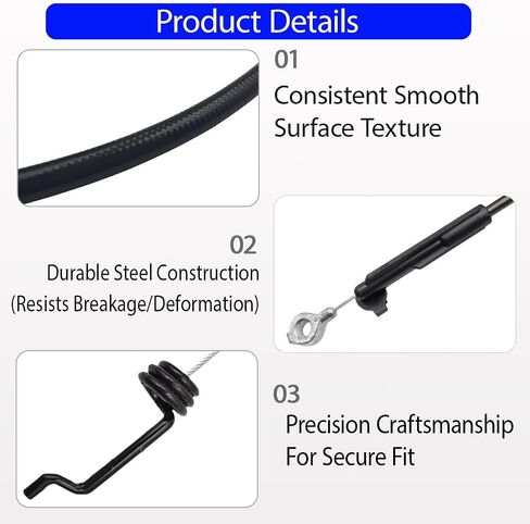 127-6867 Traction Cable and 133-1998 Brake Cable Replacement for Toro 30" TimeMaster Models 20199, 20200, 20975, 20976, 20977, 20978, 21199, 21199HD, 21200, 21810, 21811 Lawn Mower Parts in Saudi Arabia