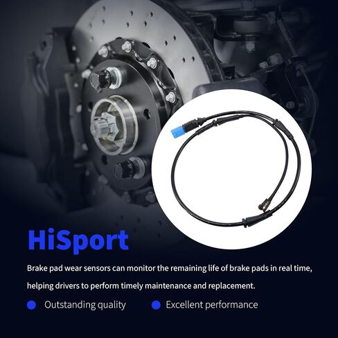 HiSport Disc Brake Pad Wear Sensor - Compatible with BMW X5 X7 2019 2020 2021 2022 2023 2024 X6 2020-2024 Alpina XB7 2021-2024 Front Driver or Passenger Side Replace 34356870353 in Kuwait