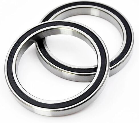 Premium Deep Groove Ball Bearings, Chrome Steel Construction, Double Rubber Sealed, Grease Lubricated, 2 Piece Set (6815-2RS 75X95X10mm) in Kuwait