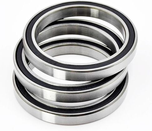 Premium Deep Groove Ball Bearings, Chrome Steel Construction, Double Rubber Sealed, Grease Lubricated, 2 Piece Set (6815-2RS 75X95X10mm) in Kuwait