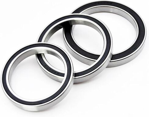Premium Deep Groove Ball Bearings, Chrome Steel Construction, Double Rubber Sealed, Grease Lubricated, 2 Piece Set (6815-2RS 75X95X10mm) in Kuwait