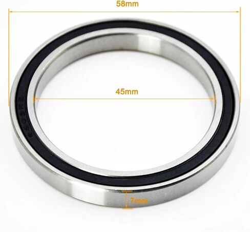 Premium Deep Groove Ball Bearings, Chrome Steel Construction, Double Rubber Sealed, Grease Lubricated, 2 Piece Set (6815-2RS 75X95X10mm) in Kuwait