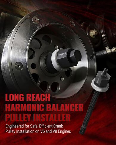 Harmonic Balancer Installer Set, Long Reach Crank Pulley Underdrive Pulley Damper Installation Tool Kit for Balancer Pulleys in Saudi Arabia