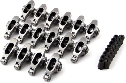 Speedmaster PCE261.1078.01 متوافق مع Ford 302 351C Cleveland 460 1.73 7/16 بوصة مجموعة ذراع هزازة من الفولاذ المقاوم للصدأ in Kuwait