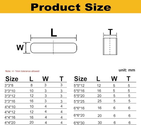210Pcs Round Ended Feather Key, 15 Size Parallel Drive Shaft Keys Set, Metirc, Carbon Steel, Black, Keyway Shaft Crank Keys Woodruff Key for Flywheel Key Pulley Fasteners in Saudi Arabia