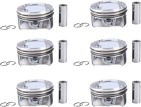 06M107065AB 6pcs Engine Pistons Ring Sets Fit for Touareg Audi S4 B9 S5 A6 A7 A8 Q7 SQ5 3.0 TFSI V6 DOHC 24V EA839 Replace for 06M107066AB 06M198151 079311327A in Kuwait