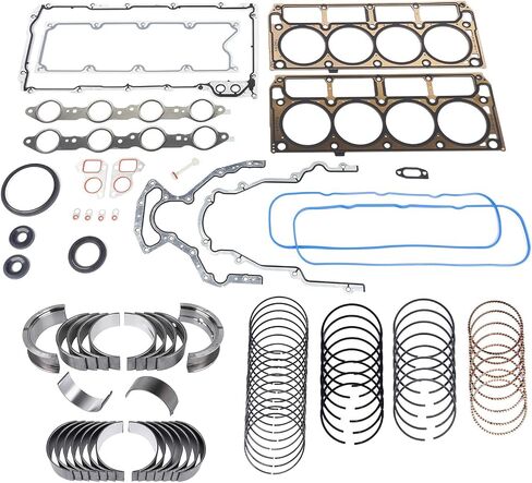 GELUOXI Engine Rebuild Re-Ring Kit Replacement for Chevy GMC Gen III LS1 LS6 LQ4 LQ9 4.8L 5.3L 5.7L 6.0L 12558178 12551933 12611384 12558177 in Saudi Arabia