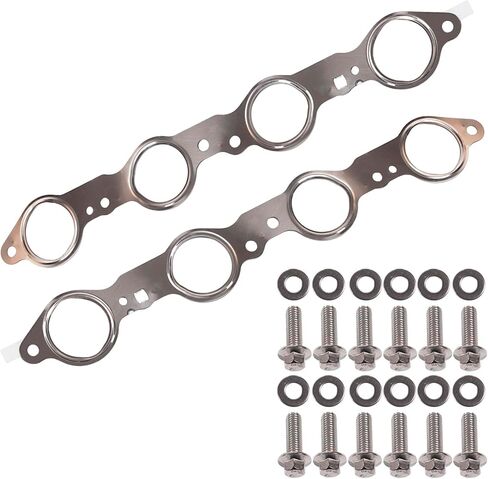 12617944 حشية ومسامير عادم متعددة، متوافقة مع LS1 LS2 LS3 LS6 LQ4 LQ9; جنرال موتورز طوقا الضواحي، يستبدل #12617944 12600530 12620947 12558573؛ 4.8L 5.3L 5.7L 6.0L 6.2L in Kuwait