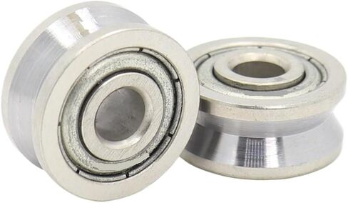 Internal Aperture 3mm 4mm 5mm 6mm Non-Standard Groove Roller Pulley Wheel Bearings Guide Track Rlooer Bearing(5x19x6mm U2-1) in Saudi Arabia