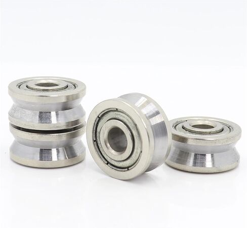 Internal Aperture 3mm 4mm 5mm 6mm Non-Standard Groove Roller Pulley Wheel Bearings Guide Track Rlooer Bearing(5x19x6mm U2-1) in Saudi Arabia