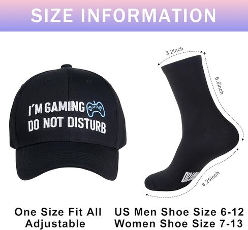 Gamer Gifts,Socks Beanie Hat Baseball Cap, Valentines Day Gifts for Teen Boys Men Teenagers Kids Him in Kuwait