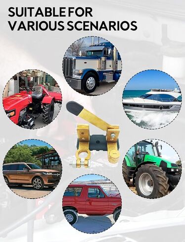 مفتاح فصل البطارية السريع 12 فولت 24 فولت - مفتاح قتل بطارية شفرة سكين 250 أمبير للسيارة البحرية RV التقاطات والقوارب ATV، مفتاح إيقاف بطاريات البريد العلوي، مفاتيح إيقاف عزل الطاقة (سلبية، عمودية) in Kuwait