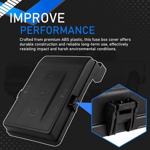 68465573AA Fuse Box Cover Compatible with 2019-2024 Ram 1500 Replaces 68399852AB 68399852AA in Saudi Arabia
