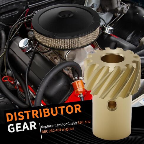 0.500 Inch Distributor Gear Replacement for Chevy SBC BBC 262-454 Engines, Compatible with 350 383 454 MSD Roller Cam in Saudi Arabia