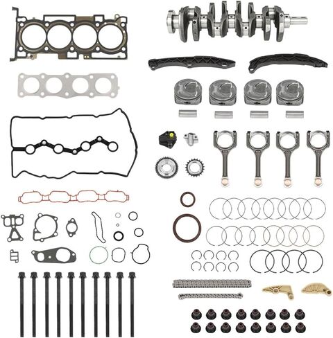 PIT66 Engine Rebuild Overhaul Kit Crankshaft & Con Rods Compatible with Hyundai Sonata/Kia Optima 2010-2014 2.4L 2359CC L4 72RZ62GF00 Rubber & Plastic & Stainless Steel in Saudi Arabia