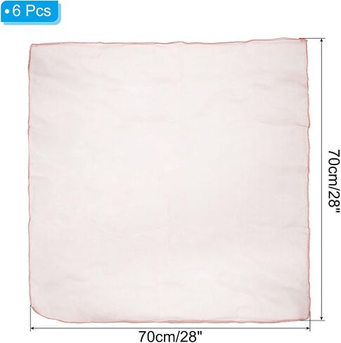 الأوشحة الرقص Patikil ، 6pcs مربعة التوسيع الأوشحة 28 × 28 بوصة للعب النشاط الموسيقي السحري خلع الملابس ، الأحمر in Saudi Arabia