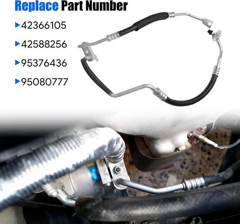 A/C Air Condenser Hose Pipe Assembly Fit for 2015-2020 Chevrolet Trax 1.4L for 2013-2015 Buick Encore 1.4L A/C Air Conditioning Compressor & Condenser Hose Replace 42366105 42588256 95376436 95080777 in Saudi Arabia