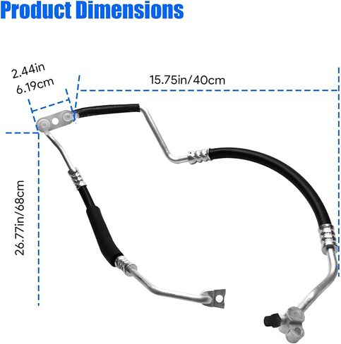 A/C Air Condenser Hose Pipe Assembly Fit for 2015-2020 Chevrolet Trax 1.4L for 2013-2015 Buick Encore 1.4L A/C Air Conditioning Compressor & Condenser Hose Replace 42366105 42588256 95376436 95080777 in Saudi Arabia