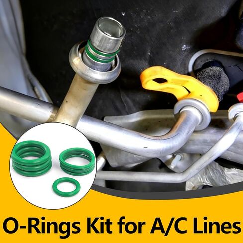 485 PCS Metric AC O Ring Kit - Automotive A/C System Seal Kit Compatible with R12 and R134a Refrigerants for Car AC Compressor, Condenser & Air Conditioning Lines (Green) in Kuwait
