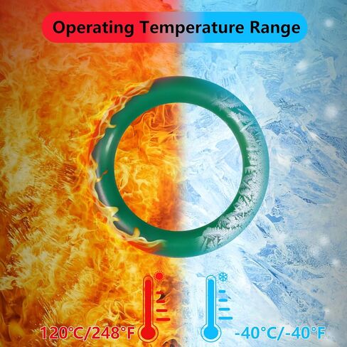 485 PCS Metric AC O Ring Kit - Automotive A/C System Seal Kit Compatible with R12 and R134a Refrigerants for Car AC Compressor, Condenser & Air Conditioning Lines (Green) in Kuwait