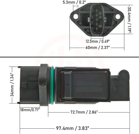 6650943048 New Mass Air Flow Sensor Meter Actyon Kyron Rexton Rodius Stavic 0280218130,0280218131 in Saudi Arabia