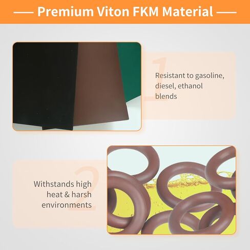 24 حزمة FKM خط الوقود O Ring Kit، متوافق مع 800 013 توصيل سريع، يناسب موصلات 5/16 بوصة و3/8 بوصة، يستبدل 217 452,22514722,22516256، حلقات خط الوقود O لهارلي ديفيدسون والسيارات والقوارب والمحركات الصغيرة in Kuwait