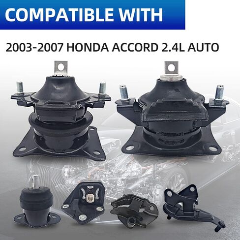 مجموعة حوامل محرك المحرك - متوافقة مع 2007 2008 Acura TL 3.2L 3.5L AUTO، A4526HY A4591 A65025 A4566 A4599 A65022 in Kuwait
