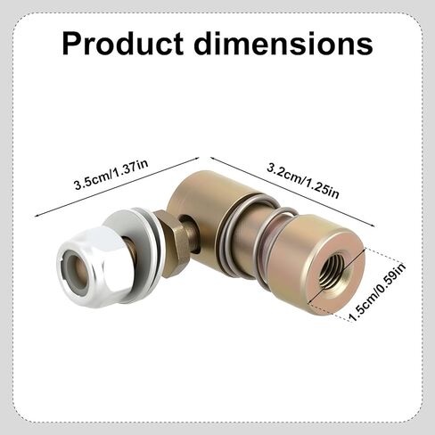 Throttle Cable Ball End, 1/4-28" Female Thread Quick Release Ball Joint Automotive Throttle Disconnect Device Steel Carburetor Linkage Connector Abrasion-Resistant & Reliable in Kuwait