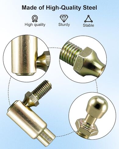 Throttle Disconnect, 1/4-28 Inches Inner Thread Quick Release Ball Joint, Throttle Cable Repair Kit Include Throttle Cable Ball End, Steel Carburetor Linkages in Kuwait