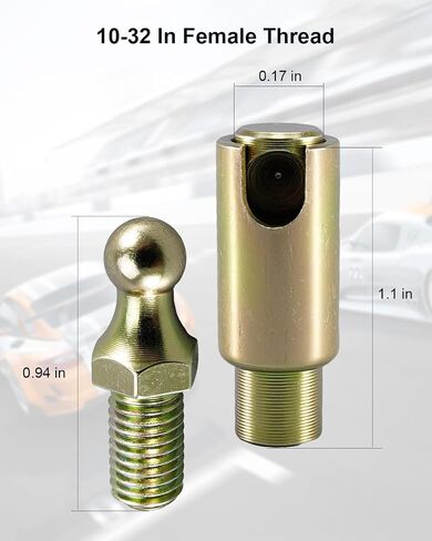 Throttle Disconnect, 1/4-28 Inches Inner Thread Quick Release Ball Joint, Throttle Cable Repair Kit Include Throttle Cable Ball End, Steel Carburetor Linkages in Kuwait