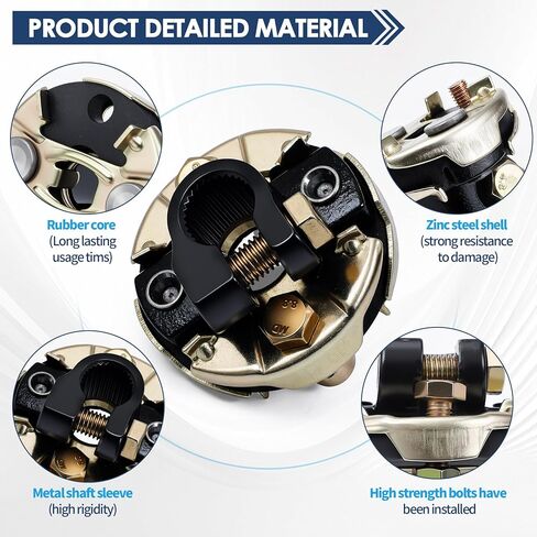 205 Steering Coupling Adaptation 3/4" 26 Spline Lnput Shaft with 2-3/4" OD. 205 Coupling Assembly Compatible with Chevrolet GMC Buick Cadillac Dodge Isuzu Oldsmobile in Kuwait