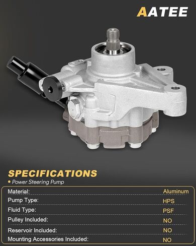 AATEE ‎‎56110RN0A54 Power Steering Pump for:-Honda Odyssey 2014-2017 3.5L V6, Pilot 2014-2015 3.5L V6, Ridgeline 2014 3.5L V6 Replace# 21665, 21-665, 56110RV0A04RM, 56110RV0A05 in Saudi Arabia