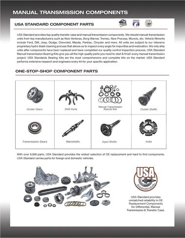 USA Standard Manual Transmission Bearing Kit 1985 & Newer Toyota in Saudi Arabia