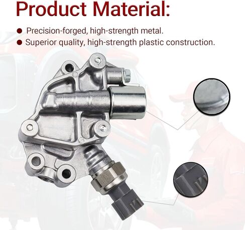 VTEC Solenoid Spool Valve with Gasket Compatible with Honda Accord Hybrid, Odyssey, 2005-2007, Pilot 2006-2008 Direct Solenoid Valve Replacement OE Number 15810-RKB-J01 in Kuwait