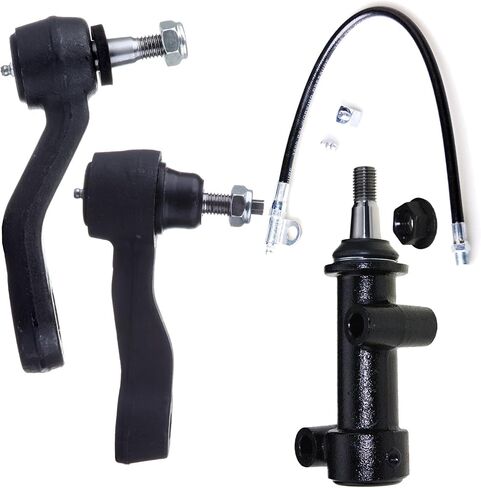 ECCPP 3 قطع ذراع Idler وذراع Pitman متوافق مع Chevy Avalanche 2500 / Silverado 1500 2500 350 HD/Suburban 2500 لـ GMC Sierra 1500 2500 3500 HD/Yukon XL 2500 لـ Hummer H2 2001-2006 in Kuwait