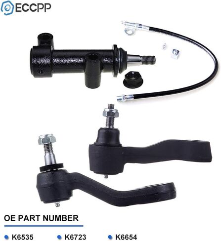 ECCPP 3 قطع ذراع Idler وذراع Pitman متوافق مع Chevy Avalanche 2500 / Silverado 1500 2500 350 HD/Suburban 2500 لـ GMC Sierra 1500 2500 3500 HD/Yukon XL 2500 لـ Hummer H2 2001-2006 in Kuwait